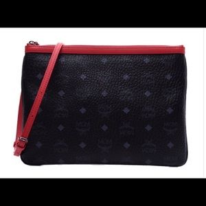 MCM Visetos Crossbody Pouch